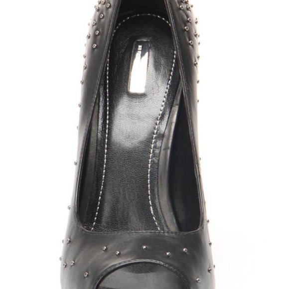 Kay Peep Toe Pump In Black - Picture 2 of 5